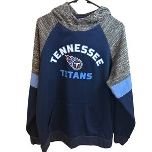 Titan Tennessee Titans Navy and Gray Hooded Pullover